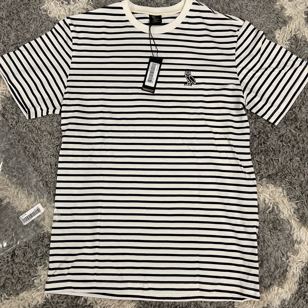 OVO Octobers Very Own Nautical Stripe Tee Large